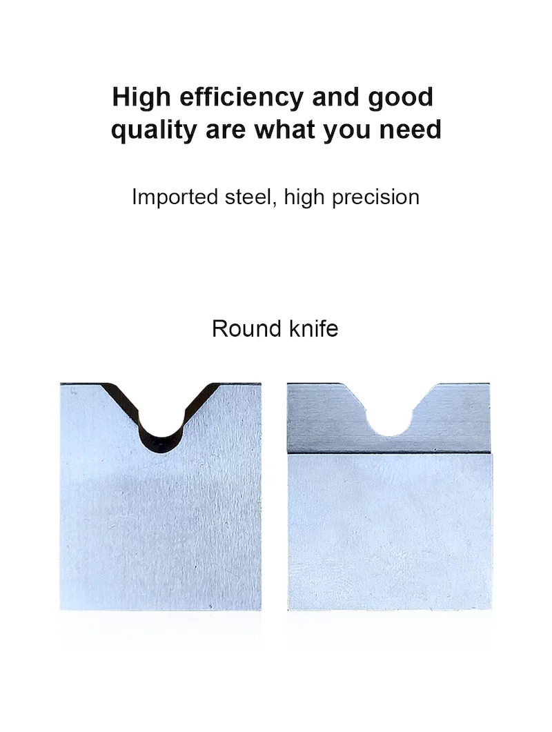 Round knife for pneumatic peeling machine, DC53 steel blades, die for wire stripping machine