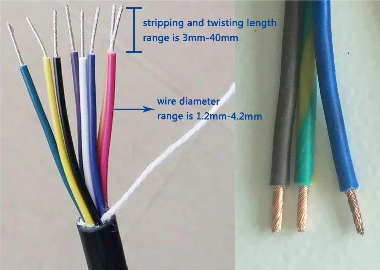 sample result of Pneumatic electronic wire stripping and twisting machine, Pneumatic Wire Stripping Twisting Machine, Pneumatic Manual Multi-Core Wire Stripping Twisting Machine, High-Quality Wire Stripping And Twisting Machine
