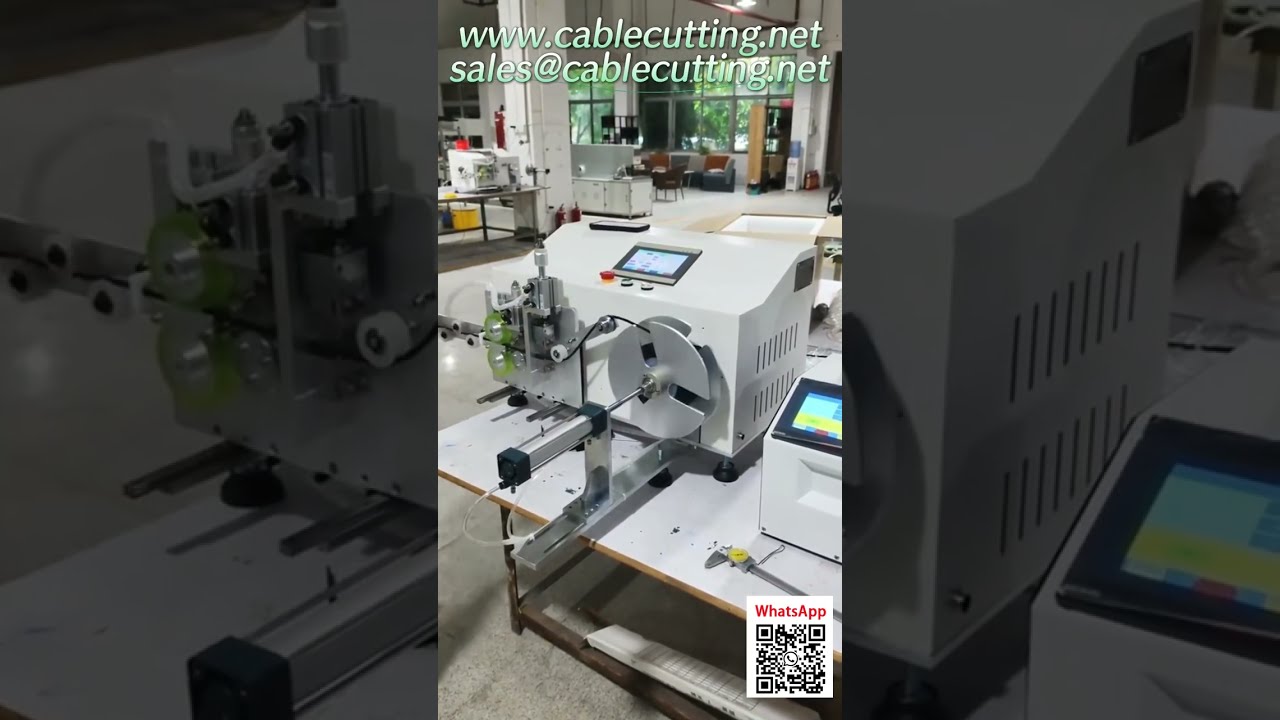 Automatic Cable Coiling Machine  Reaches Meter Count, Auto Traverses & Cuts