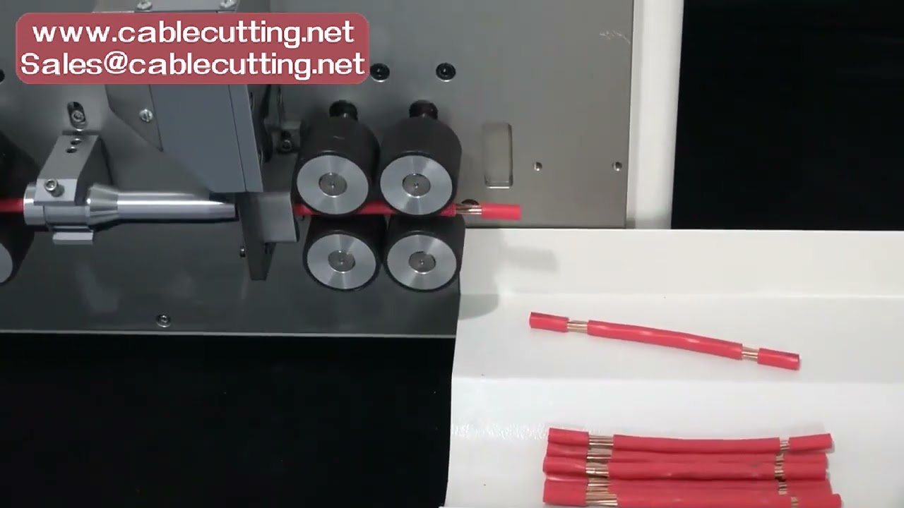 Single Wire Automatic 8-2-5 8-3-5 Touch Screen Electric Peeling Stripping Cutting Machine with 8 Wheels