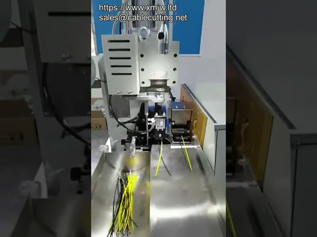 Full Automatic Dual Heads Crimping Terminal Wire Crimping Machine For Wire Harness