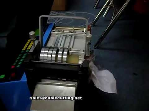 Soft Tube Cutting Machine for Plastic, Rubber, and Silicone Heat Shrink Tubes