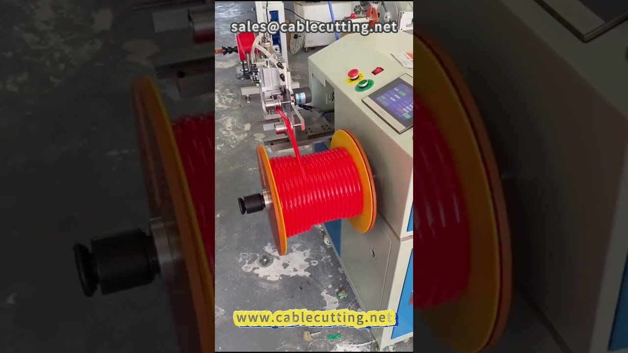 gas pipe winding machine, pipe winding all things #gas pipe #water pipe #wire processing #wire windi