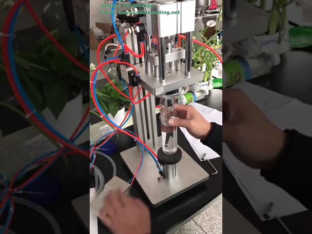 Semi-Automatic Pneumatic Perfume Crimping and Capping Machine