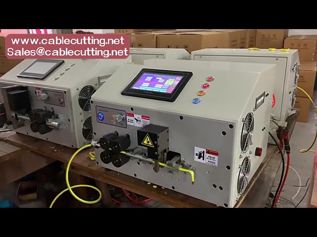 Computer Automatic Wire Stripping and Bending Machine, 7-Inch Touch Screen, Double Head for Angle Bend