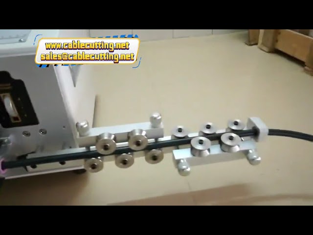 Pneumatic Two-Core Coaxial Sheathed Wire Stripping Machine for Outer and Inner Core Cable Making