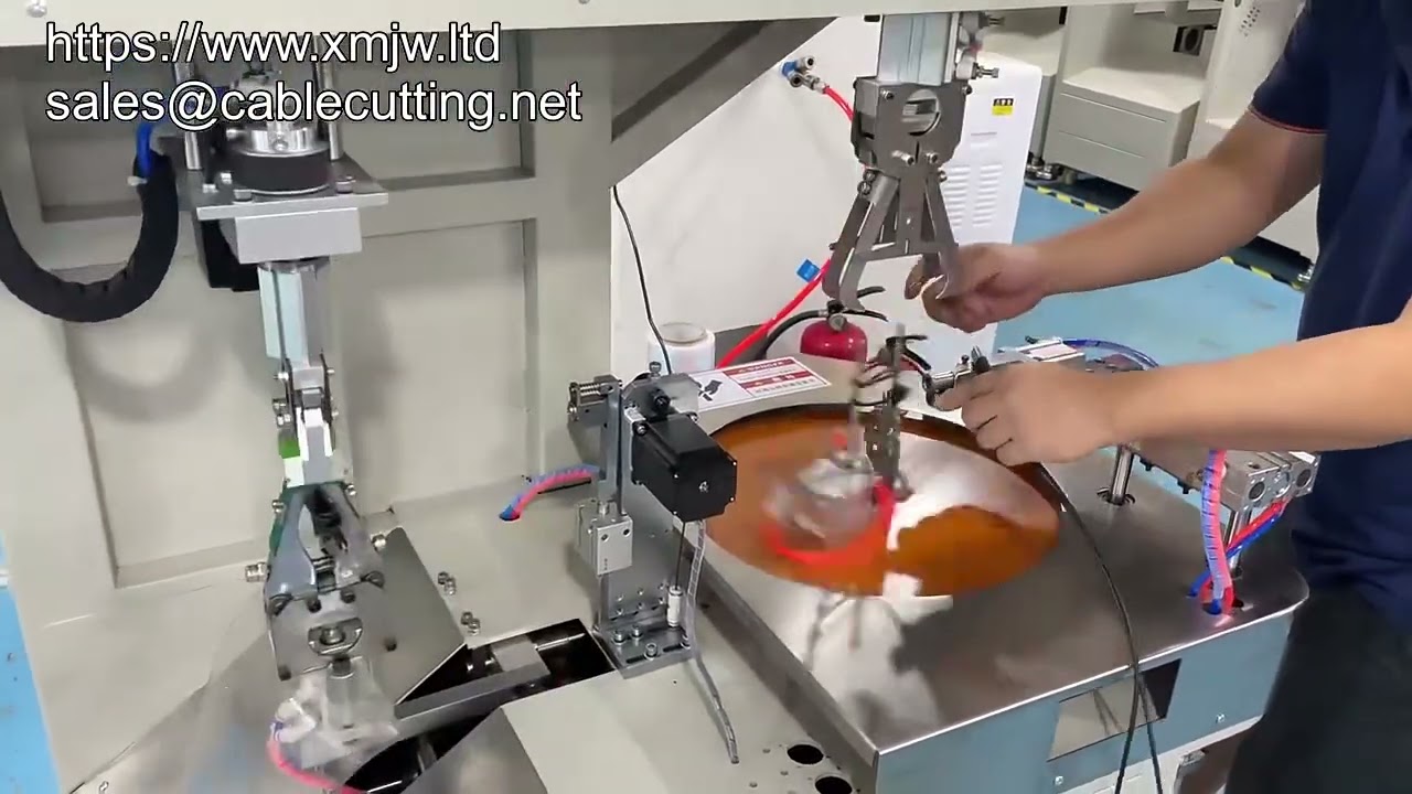 USB, Cat-6, HDMI Power Cable Winding and Binding Tie Machine