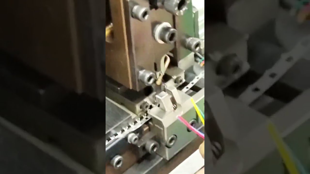Continuous Strip Terminal Machine   Horizontal #machine #cablewirestrippingmachine #factory #tools