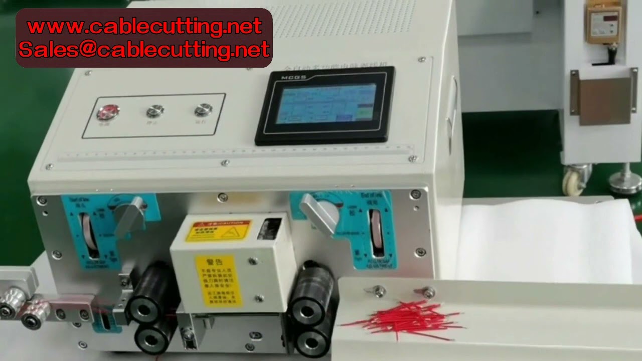 Fully Automatic Electric Two-Wire Cutting and Stripping Machine | Cable Stripper & Cutter