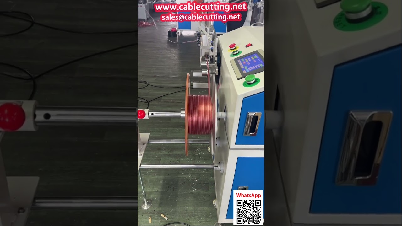 Flat Twin Audio Cable Winding, Coiling, and Counting Machine