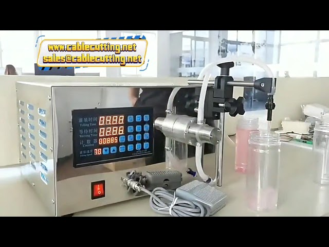 Single, Double, and Four-Head Magnetic Pump Filling Machine for Liquid Detergent, Soap, and Lotion