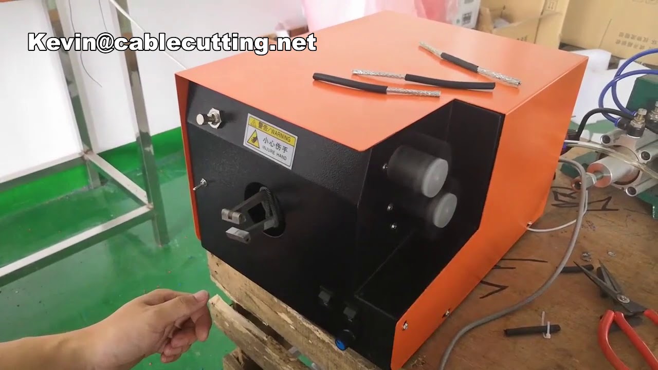 Cable Brush Shielding Twisting Machine | USB Wire Brushing Machine