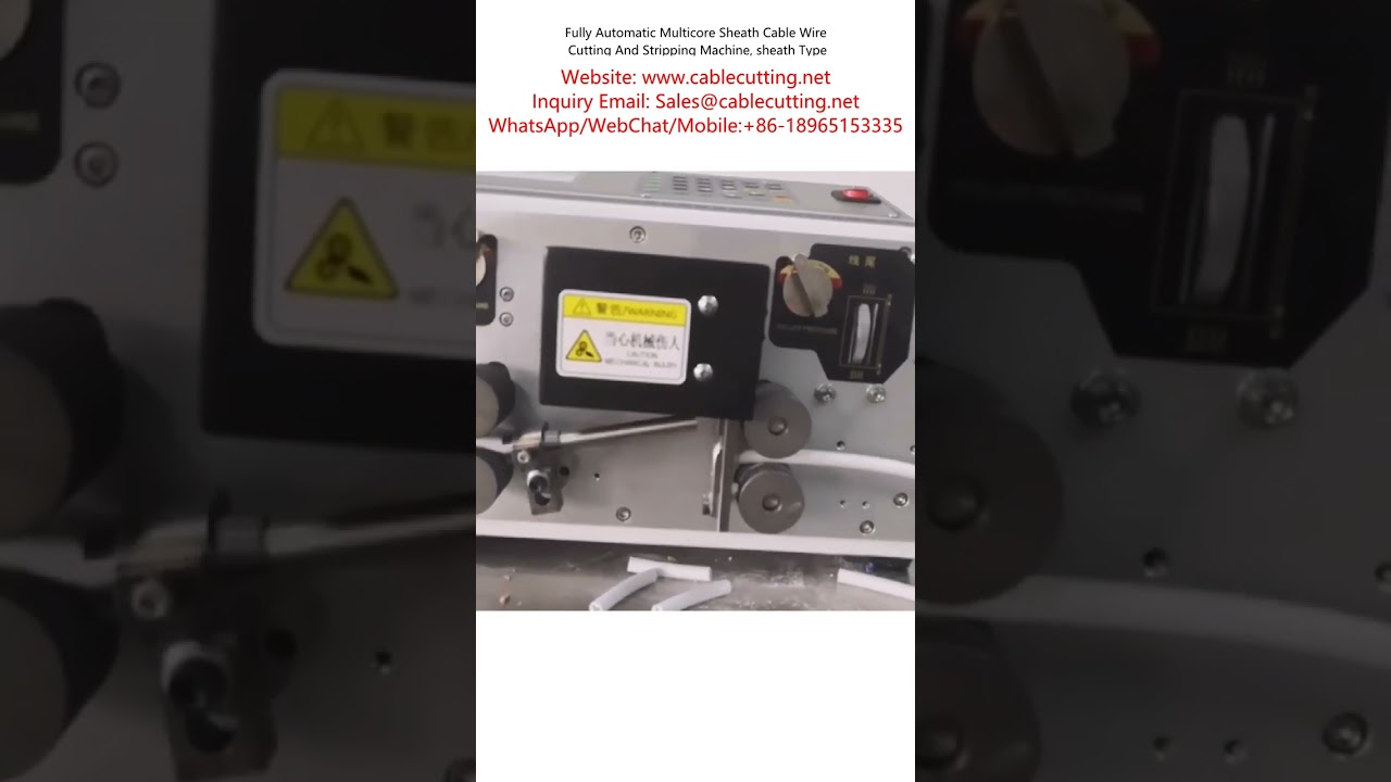 Fully Automatic Multicore Sheath Cable Wire Cutting and Stripping Machine