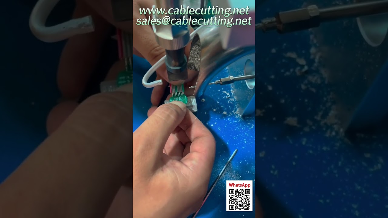 Automatic Wire Cutting and Stripping Machine with Coiling and Packaging System