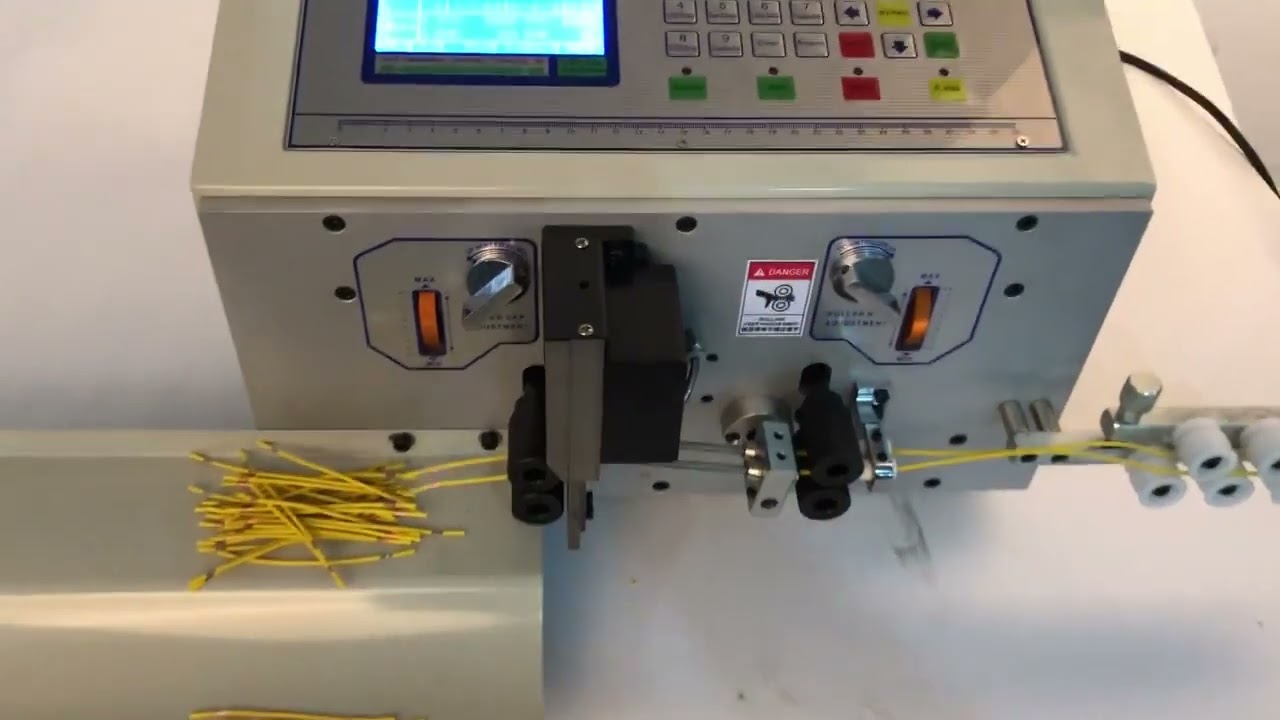 Automatic Touch Screen Cable Cutting Stripping Peeling Machine for Single/Double Wire 0.1-6m
