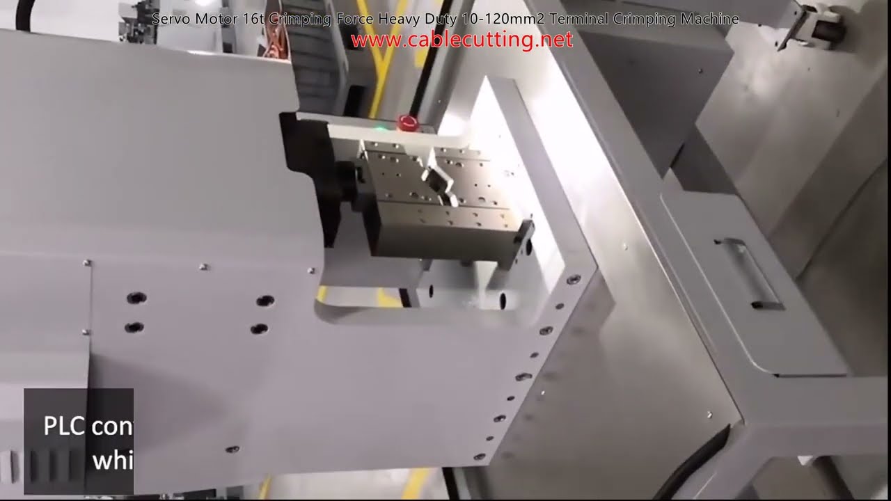 Servo Motor 16T Crimping Force Heavy Duty 10-120mm² Terminal Crimping Machine