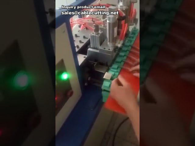 Automatic 3-Wire Power Cord Stripping and Twisting Machine