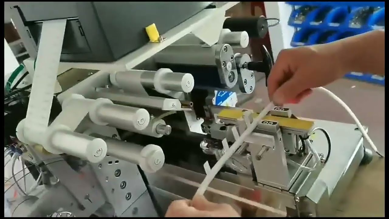 Desktop Wire Flag Labeling Machine for Wire Harness Folding Labels