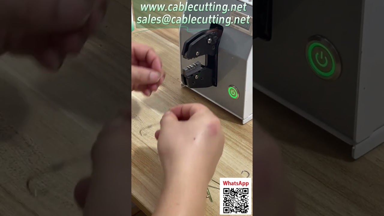 專業電動端子壓接機  壓接魚鉤測試 #科技壓接