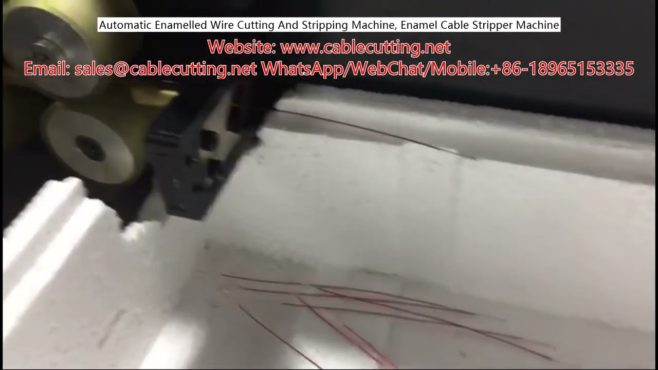 Automatic Enamelled Wire Cutting and Stripping Machine | Enamel Cable Stripper