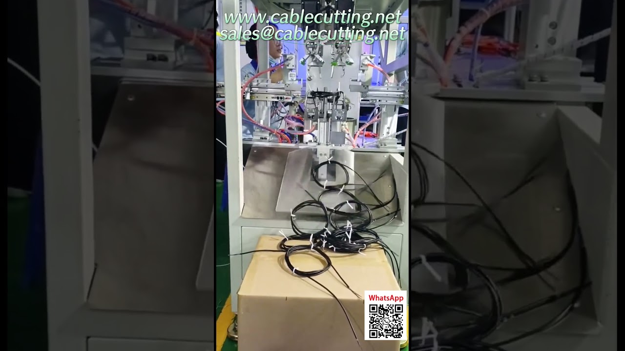 Automatic Wire Cutting and Stripping Machine for Industrial Automation