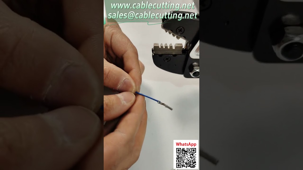 電動端子壓接機  更換模具壓接Molex 43030-0001端子 #專業壓接