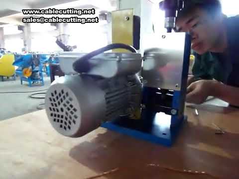 1 5mm 25mm Small Wire Stripping Machine, 0 18kw Manual Electric Scrap Wire Aluminum Alloy Stripping