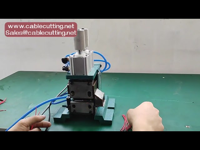 Manual Pneumatic Wire Stripping Machine for Cable Manufacturing Equipment