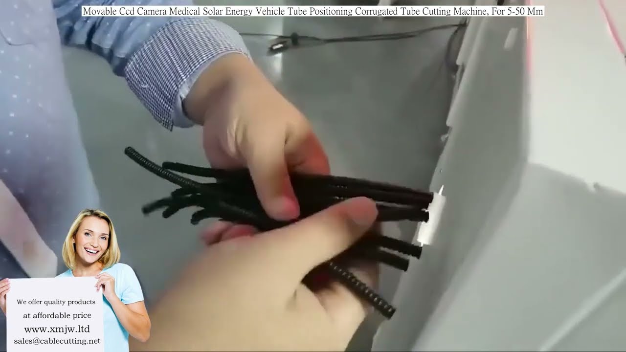 Movable Ccd Camera Medical Solar Energy Vehicle Tube Positioning Corrugated Tube Cutting Machine