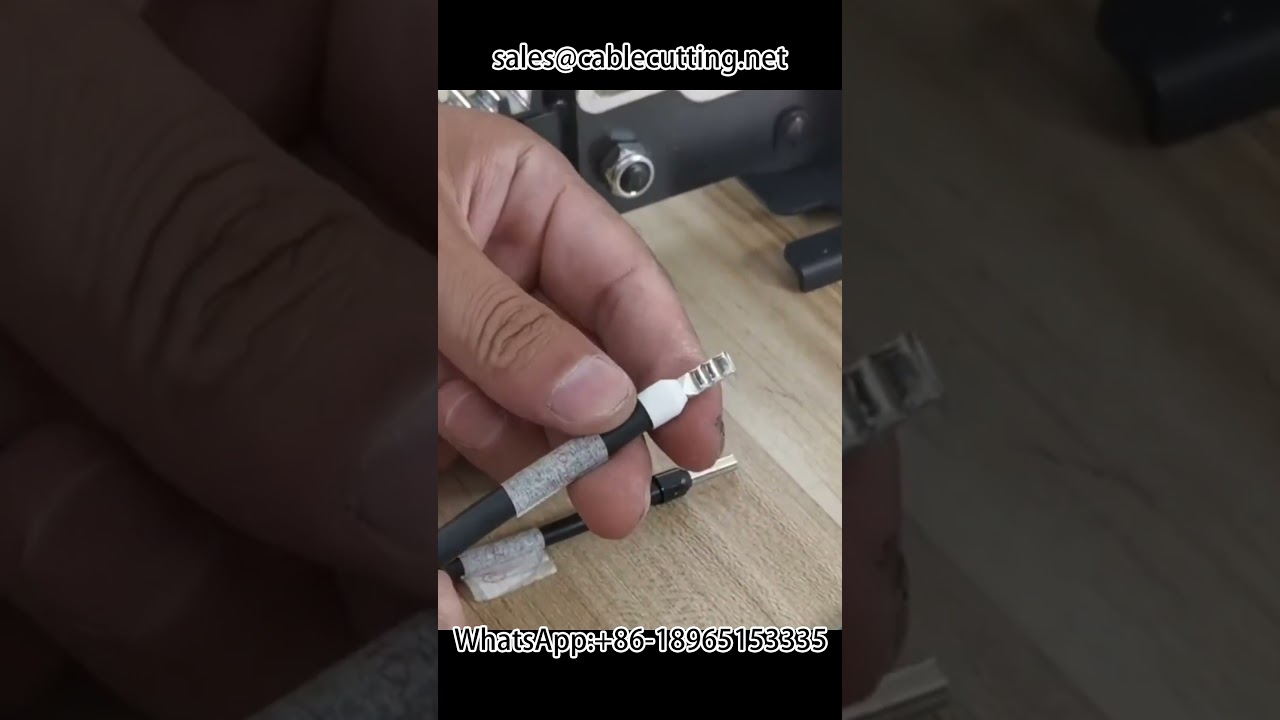 Pneumatic crimping machine crimp tube type terminals