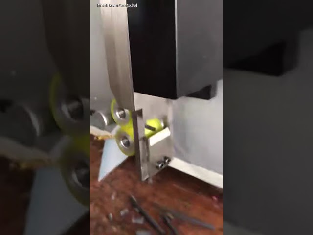 SWT-508-QG Automatic Pipe Cutting Machine with English LCD for PVC Plastic Tube and Wire