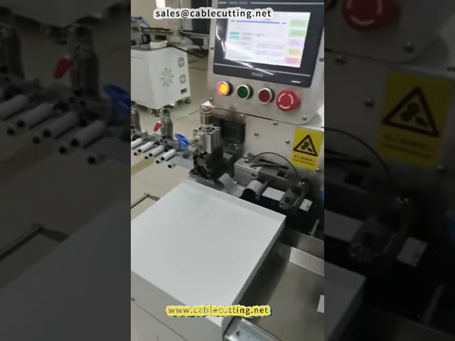 Automatic Flat Cable Wiring Double head Terminal Crimping Dip Tin Machine