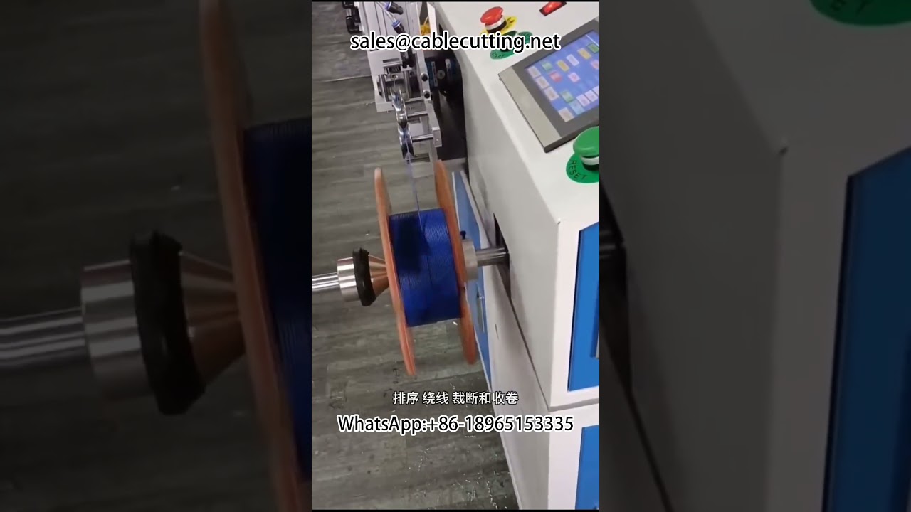 Automatic Meter Counting, Sorting, Cutting, and Wire Winding Reeling Machine