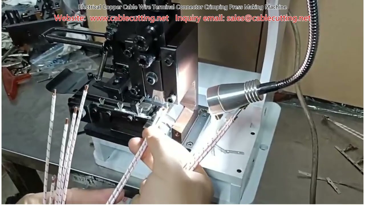 Electrical Copper Cable Wire Terminal Connector Crimping Press Making Machine