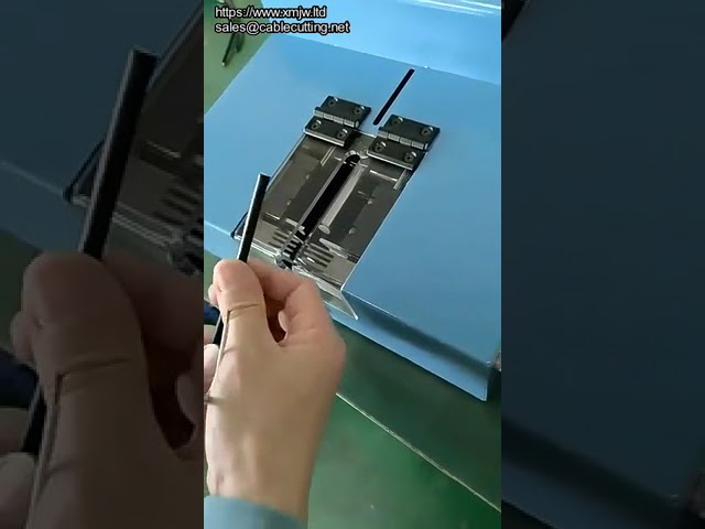 Pneumatic Non adjustable Knife Blade Induction Type Wire Cable Stripping Machine