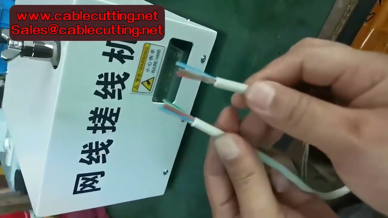 Network Cable Making Machine | RJ-45 RJ-12 Connector & Cat-6 Wire Straightener