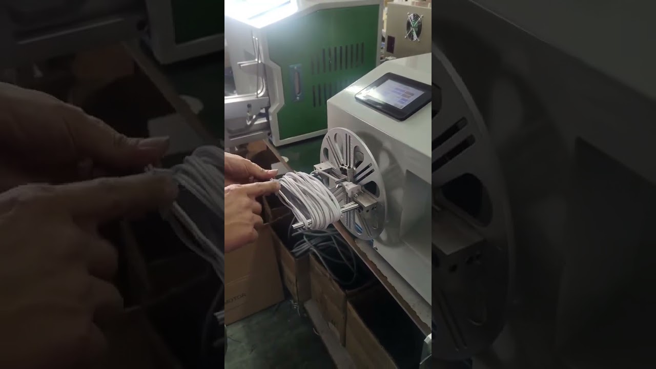 Fast & Stable Wire Coiling & Tying Machine for Power Cords & Network Cables