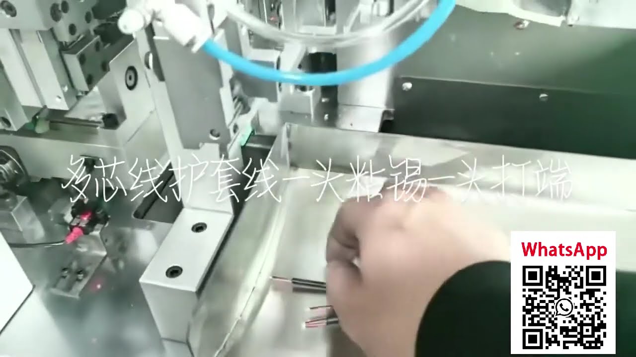 Multi-Core Jacketed Cable Crimping 18mm & Tinning 15mm Machine