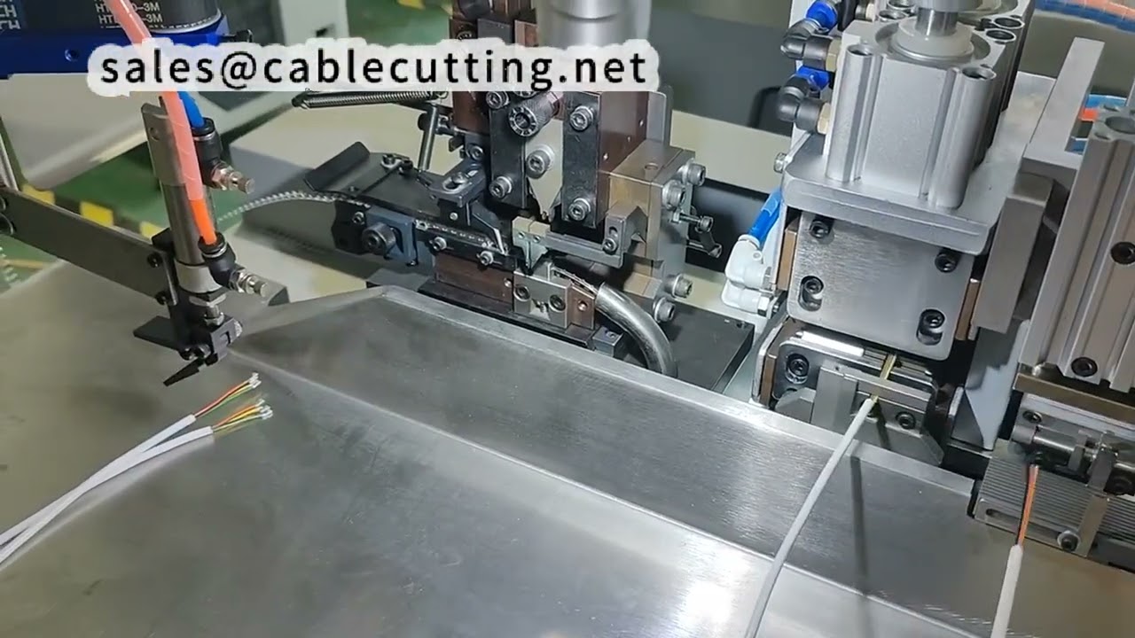 Multi-Core Cable Stripping and Crimping Machine | Align, Cut, Strip, Crimp