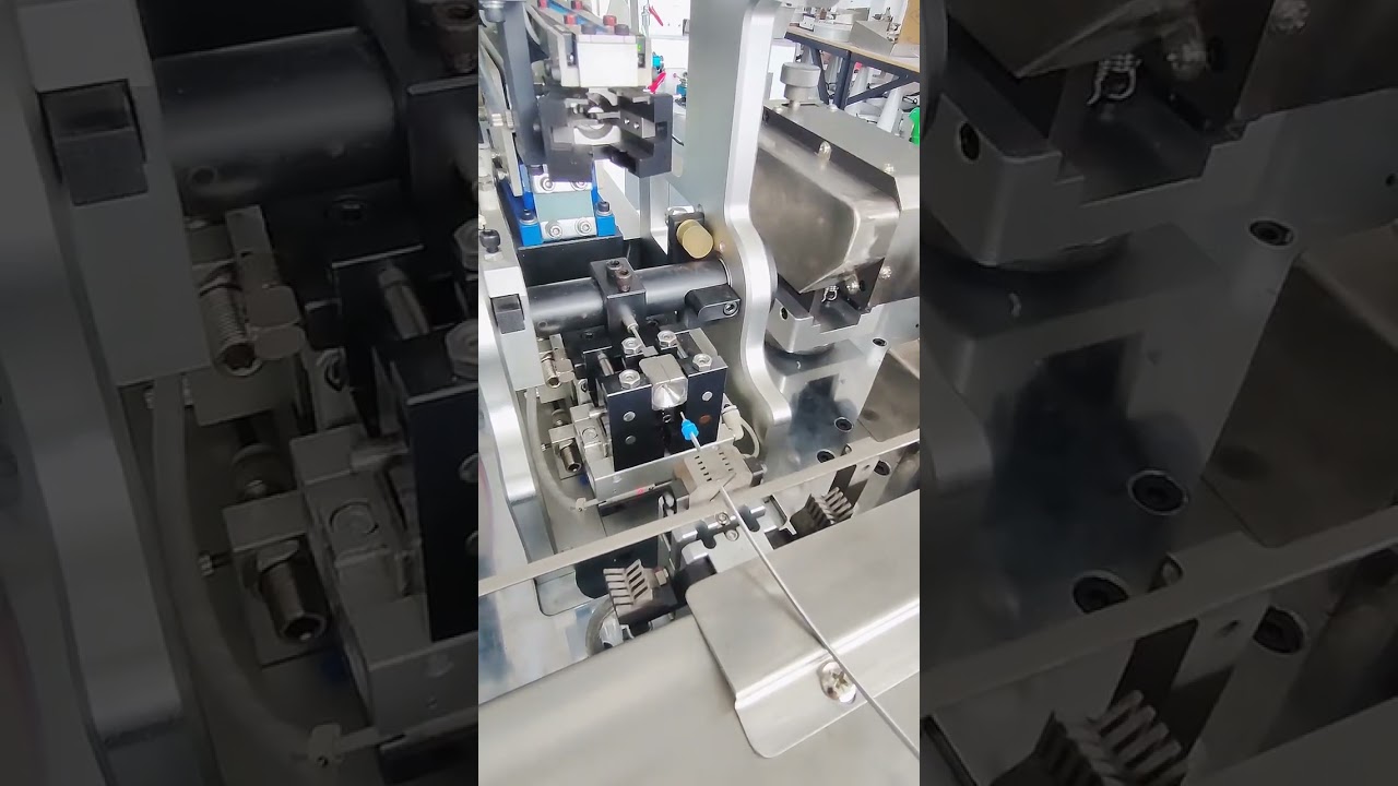 Fully Automatic Waterproof Plug Insertion and Tinning Terminal Machine #factory #machine #copper