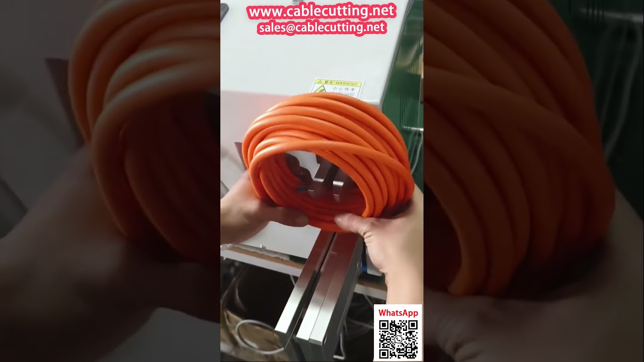 Grande Machine Automatique dEnroulage et Ligaturage   Pour Cordon dAlimentation Gainé