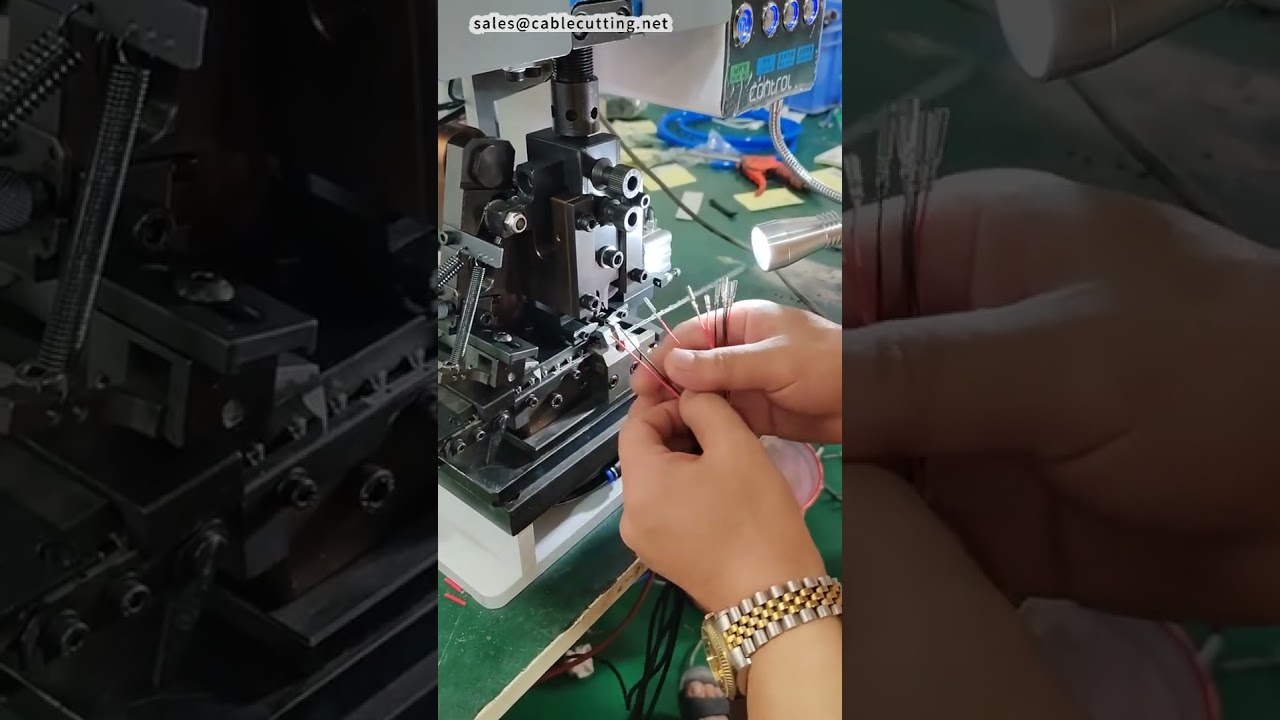 Single End Stripping and Crimping Machine for Round Tube Terminals | Setup OK