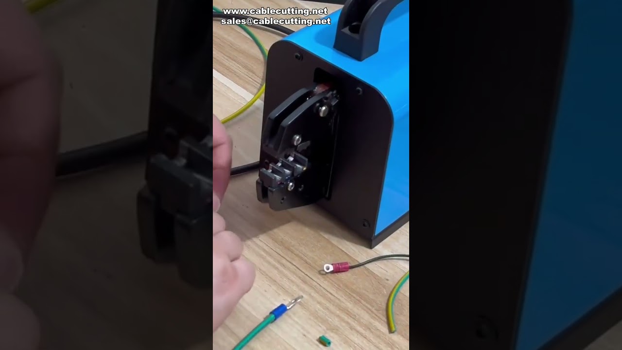 16-M Pneumatic Terminal Crimping Machine, Vertical Design for Easy Operation