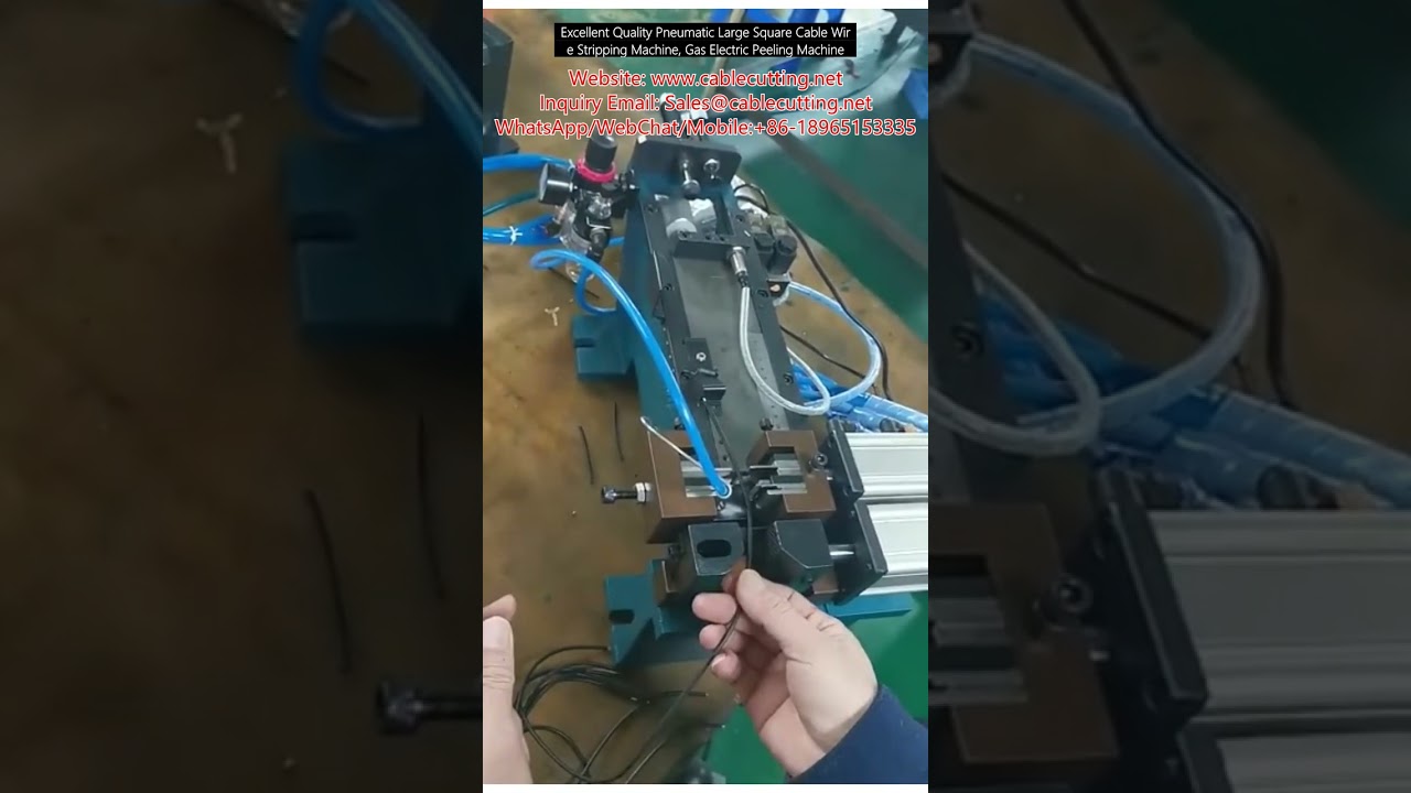 Pneumatic Large Square Cable Wire Stripping Machine | Gas Electric Peeling Machine