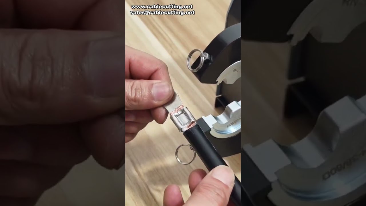 500A Pneumatic Terminal Crimping Machine with Indent Crimping Test