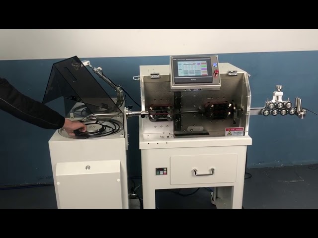 Fully Automatic Multi-Core Sheath Wire Cutting Stripping Machine with Wire Coiling Machine WPM-680-1