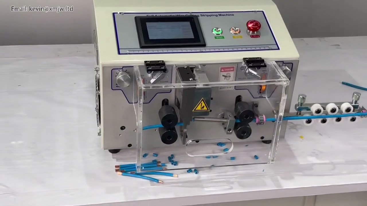 Touch Screen LCD Automatic Wire Stripping Peeling Twisting Machine 0-1-10mm2 SWT-508 JE JE-2 AWG-8 AWG-2