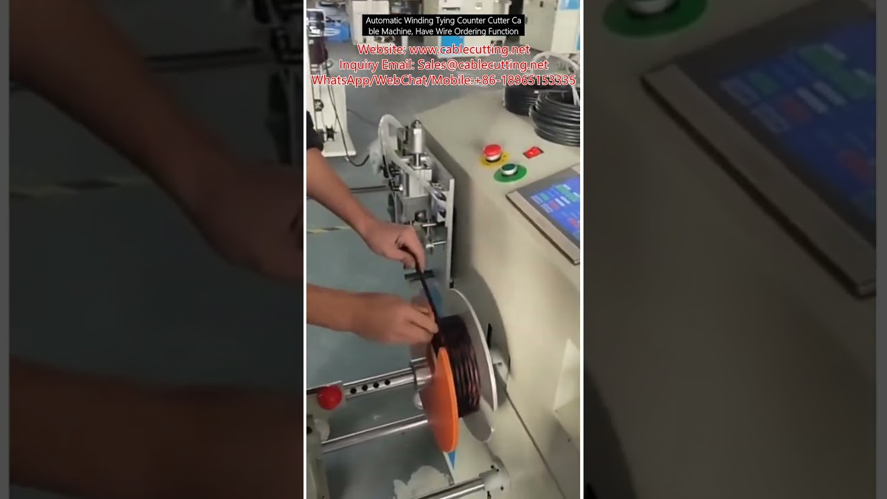 Automatic Wire Winding, Tying, and Cutting Machine with Wire Ordering Function
