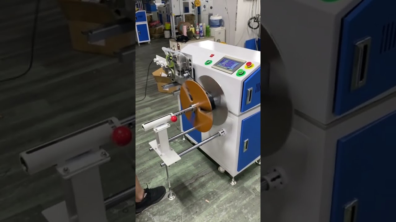 Versatile Wire Coiling Machine with Precise Metering and Clean Cutting