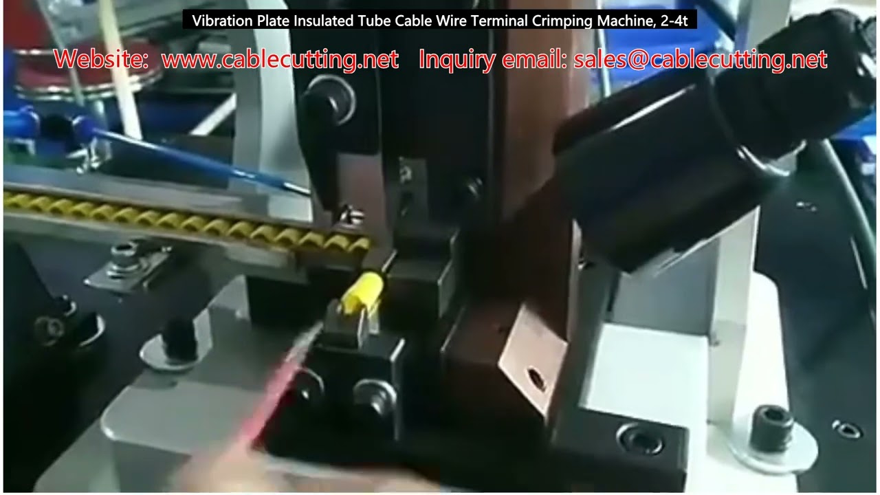 Vibration Plate Insulated Tube Cable Wire Terminal Crimping Machine, 2-4t